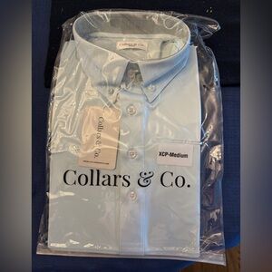 NWT Collars & Co Apex Performance Dress Shirt - Light Blue